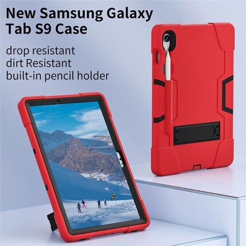 Kids Shockproof Rugged Stand Case Cover For Samsung Galxy Tab S9 Plus 11" 12.4" - Picture 152 of 157