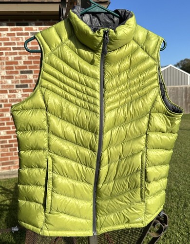 Xersion Packable Premium Down Vest Green Size L Women Hiking Backpacking Camping - Picture 5 of 21