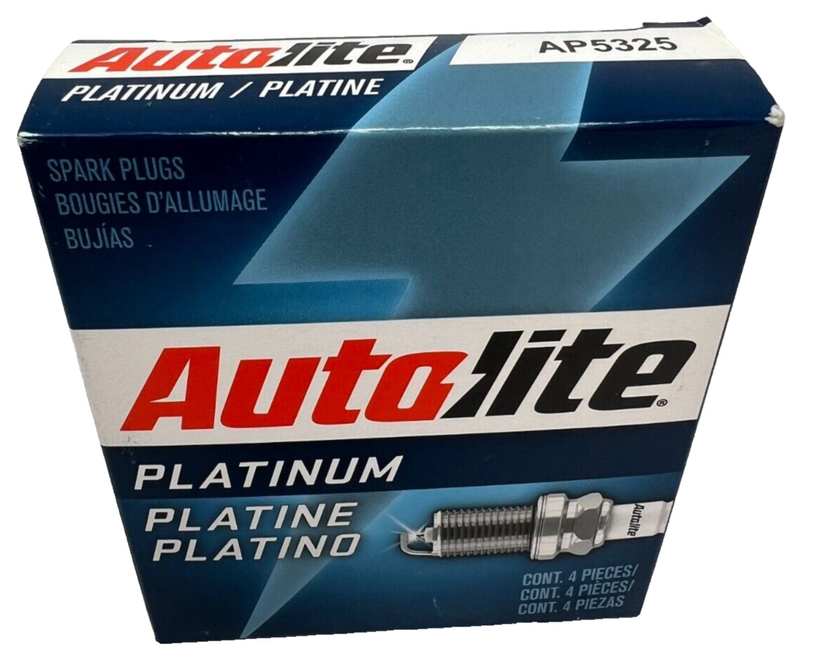 Set of 4 Autolite Platinum AP5325 Spark Plugs for 5018 4505 446 4116 1483 zs