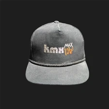 Vintage KMXX Max 1063 Black Snapback Cap - Rare Collectible Hat
