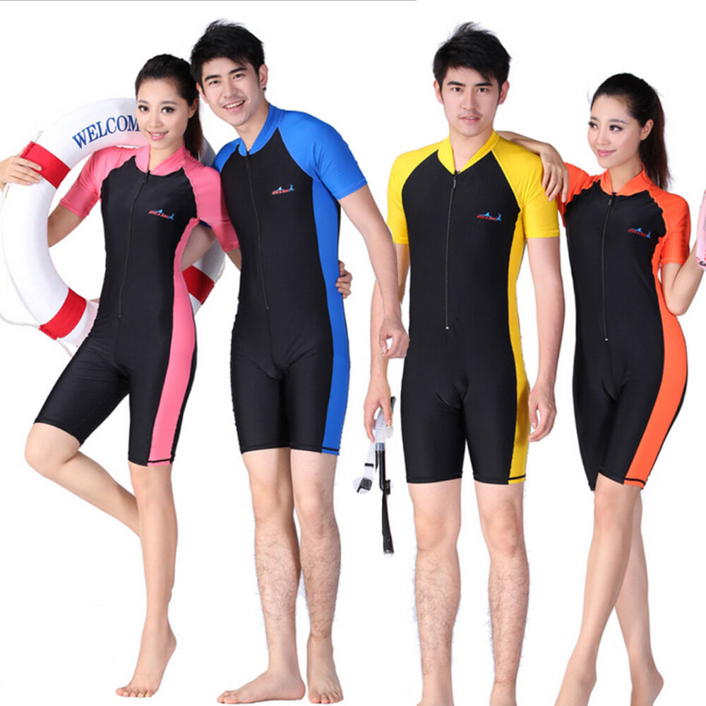 New Fashion Men Women Unisex Snorkeling Wetsuit Rash Guard Surfing Surf Swimwear