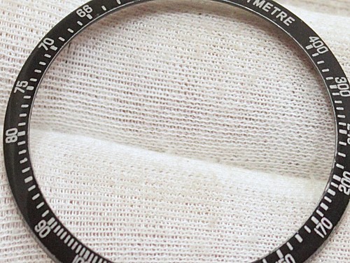 Cerámica Cronógrafo Reloj Taquímetro 400 Negro Escala Inserto Bisel - Imagen 3 de 6