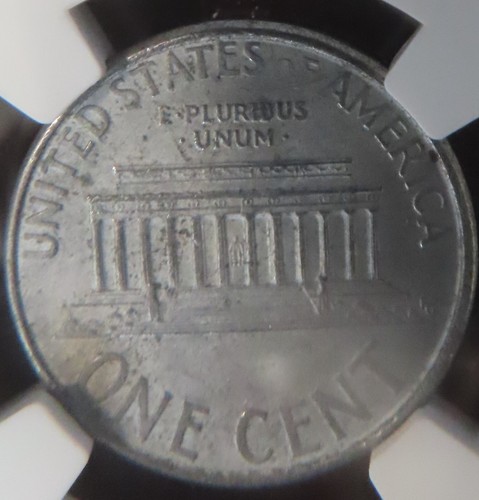1995 D 1C Lincoln Memorial Penny - Mint Error Unplated Planchet - NGC MS63 - Picture 4 of 4