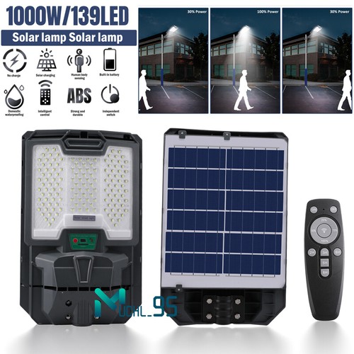 Solar Light grande Lampara Luces Focos Luz Led de Solares Exterior Jardin Patio - Picture 58 of 89