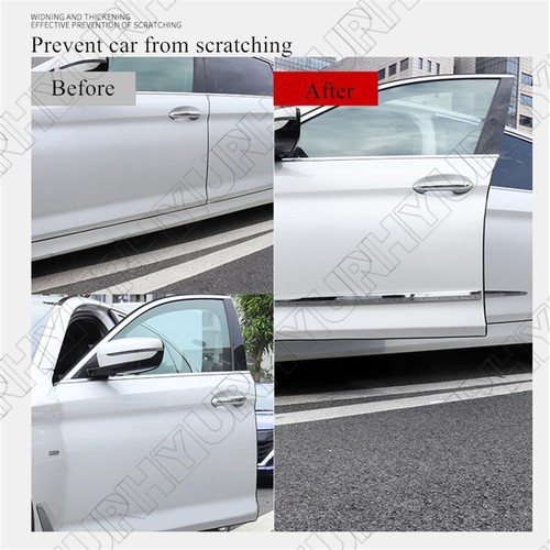 4pcs Universal Chrome ABS Car Side Skirt Door Side Line Sill Garnish Strip Trim - Bild 21 von 22