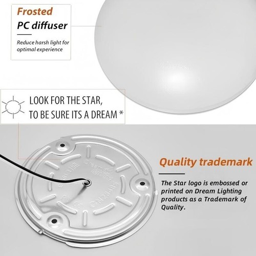 Lámparas de techo 6 piezas LED 12V domo 4,5" blanco frío autocaravana cámper remolque - Imagen 8 de 10