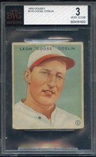 1933 Goudey #110 Goose Goslin BVG 3 HOF Washington Senators 1020