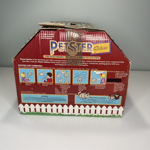 Vintage 1985 Axlon PetSter Interactive Robot Cat Untested Original Box - Picture 6 of 20
