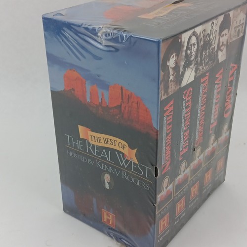 VHS Best of Real West Kenny Rogers History Channel Alamo Wild Bill Sitting Bull - Picture 4 of 6