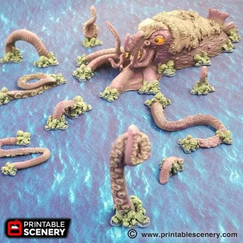The Kraken - Pirate Scatter Terrain - Tabletop Terrain Miniatures - Picture 4 of 11