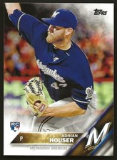 2016 Topps Series 2 Adrian Houser #553 ROOKIE - Brewers