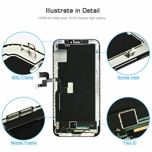 For iPhone X XR XS LCD Screen Display Touch Digitizer Assembly Replacement - Picture 11 of 25