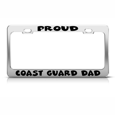 Speedy Pros Us Air Force Mom Military Zinc Metal License Plate Frame Car Auto Tag Holder Chrome 2 Holes