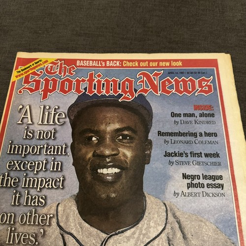 The Sporting News 97 Jackie Robinson Hero Remembering Negro League MLB Baseball - Picture 10 of 12