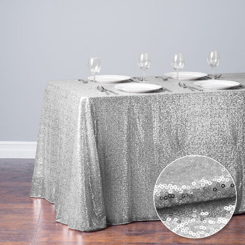Glitter Sequin Table Cloth Rectangular Table Cover Tablecloth ForHome Decoration - Picture 14 of 28