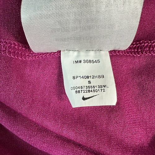T-shirt sportiva Nike Dri Fit REGULAR FIT donna taglia small viola scollo a V - Foto 9 di 9