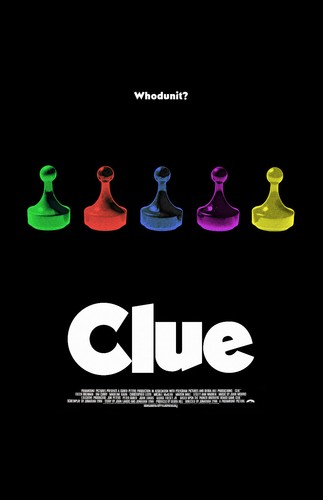 AA0906 Clue Film By Jonathan Lynn 1985 Black Movie Poster 11x17 - Picture 1 of 9
