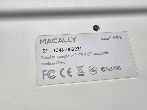 Macally USB Wired Full Size Keyboard MKEYE Tested Works! Cream Colored - Picture 7 of 7