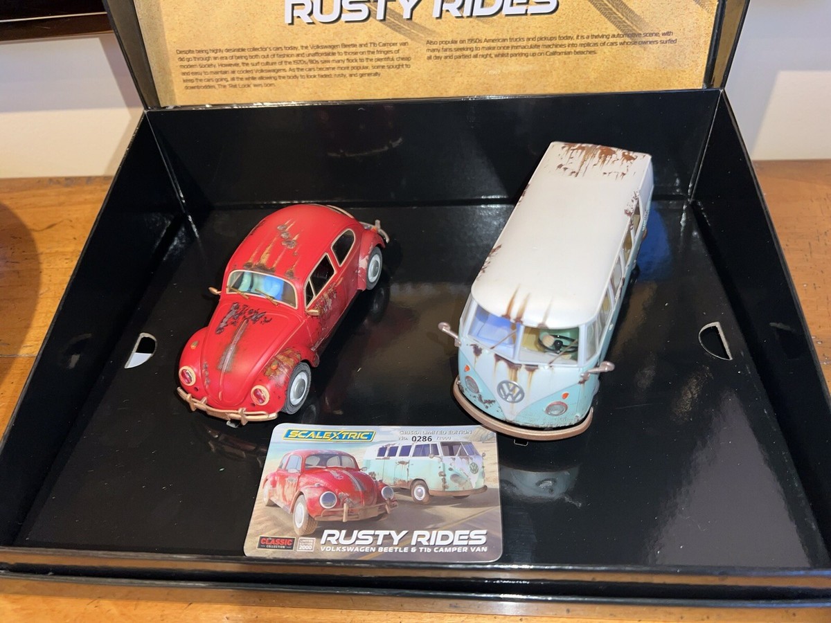 Scalextric Volkswagen Beetle & Camper Van Set
