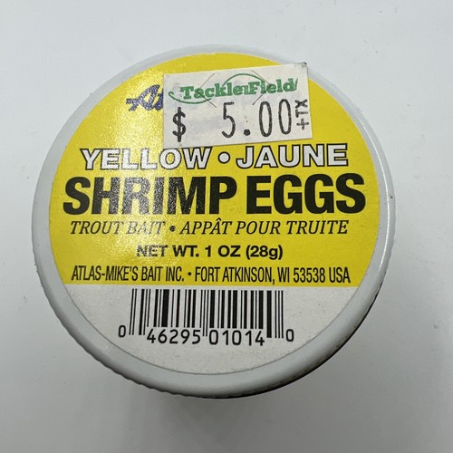 Atlas-Mikes Shrimp Salmon Eggs Trout Bait 1014 FL. Yellow Shrimp D8 - Picture 6 of 6