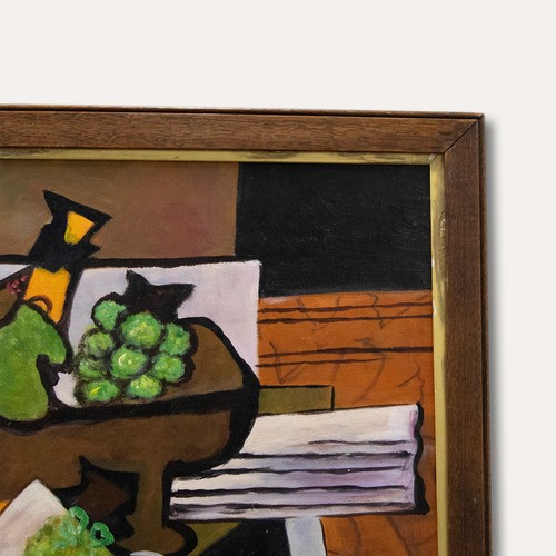 After Georges Braque - 20th Century Oil, Still Life with Clarinet - Picture 4 of 5