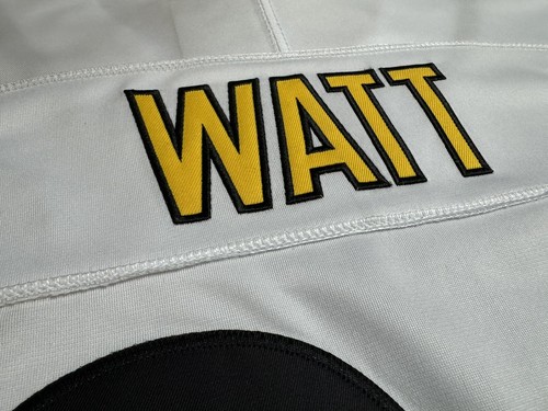Camiseta deportiva mediana TJ Watt #90 Vapor FUSE blanca Elite Quality Pittsburgh Steelers - Imagen 9 de 11