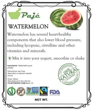 Watermelon powder 32oz 2lb - vi C, LYCOPENE refreshing , exclusive flavor - PAJE