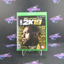 NBA 2K19 20th Anniversary Xbox One + Poster - Complete CIB