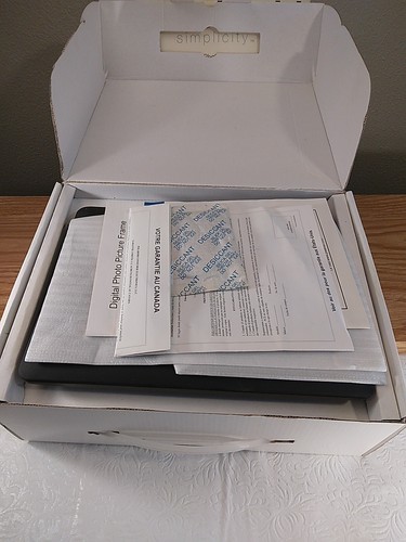 Polaroid Simplicity 7 Inch Digital Photo Frame PLUS Weather Station New In Box - Picture 5 of 7