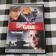 Spy Game DVD Widescreen Collectors Edition Redford & Pitt 