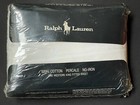 Rare NEW RALPH LAUREN Vintage DEEP WESTERN *KING FITTED SHEET Avery White Damask