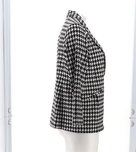 Susan Graver LK Fusion Revere Collar Blazer Houndstooth PM NWOT (835) - Picture 7 of 9