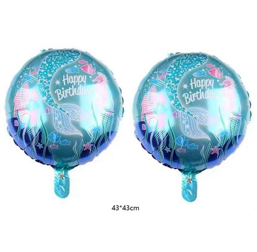 5pcs Large Mermaid Themed Foil Balloon Set Birthday Party Decoration Helium/Air - Picture 7 of 72