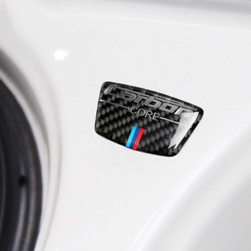 Carbon Fiber B Column Emblem Sticker For BMW E46 E39 E60 E90 F10 F30 F34 Series - Picture 3 of 3