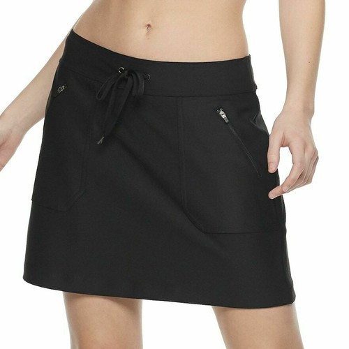 NEW Tek Gear Womens Weekend Stretch Skort Skirt Tennis Golf Grey Black S XXL NWT - Picture 3 of 12
