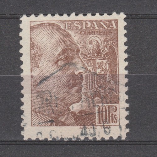 Spanien 1939 Edifil 878 10 Pts braun General Franco gebraucht