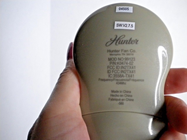 Hunter Bronze Handheld Universal Ceiling Fan Remote Control 99123