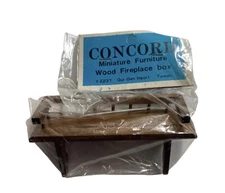 Vintage Concord Dollhouse Miniature 1960s Wood Shelf Curio Box 3 5/8" New #2237