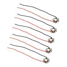 5Pcs 0.8" 350mA 1W LED Chip Bulb COB Light Beads White 6000-6500K