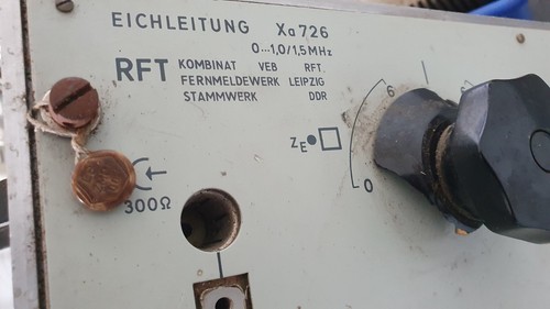 Ligne d'étalonnage RFT Xa 726 gamme de fréquences 0...1,0/1,5 MHz appareil de mesure appareil de test - Photo 5/11