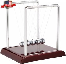 Newton's Cradle Balance Pendulum - 7x6x7 Inch Swinging Kinetic Balls Desk Toy