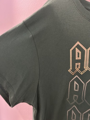 NWT ACDC Logo TShirt Juniors Sz L Green Gold Short Sleeve Graphic Print New - Picture 3 of 5