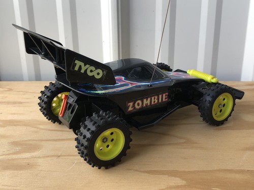 Vintage Black Neon Yellow Tyco Zombie Remote Radio Control RC Car 49 MHz - Picture 6 of 12