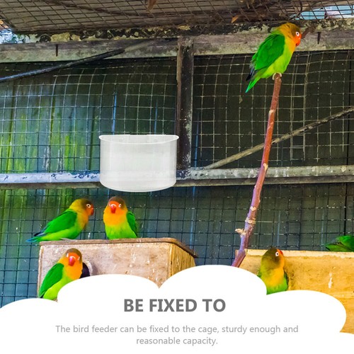 12 Pcs Bird Food Box and Water Cup Convenient Parrot Feeder Travel - Picture 3 of 12