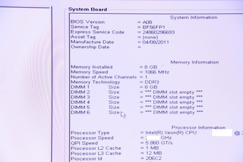 SAMSUNG M393B1K70BH1-CF8 8GB 2Rx4 PC3-8500R DDR3-1066 ECC Server Ram. SKU211962 - Picture 3 of 3