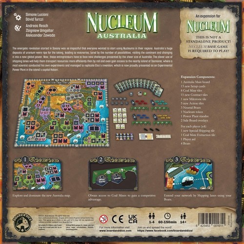 Nucleum: Australia Expansion | Euro-style Board Game | New Free Shipping U S A - Picture 2 of 2
