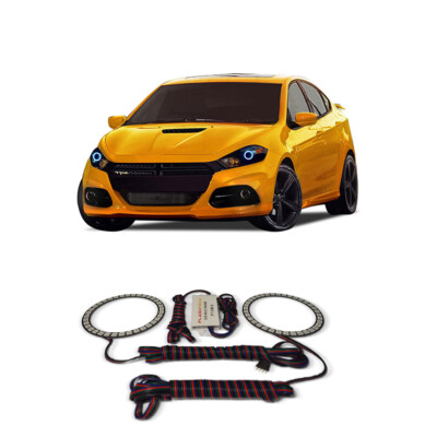 Bright Blue Angel Eye Headlight Halo kit for Dodge Dart 14-16