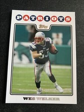 2008 Topps Football Card #124  Wes Welker New England Patriots NMMt Free Ship!