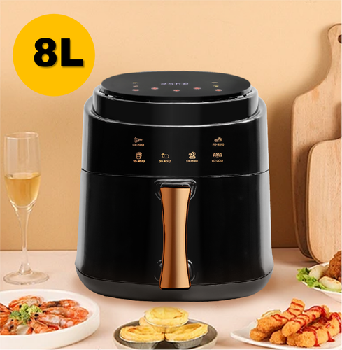 Frytkownica na gorące powietrze 8L Frytkownica Frytkownica Gorące powietrze Fryer 1400W bez oleju Xn - Zdjęcie 2 z 14