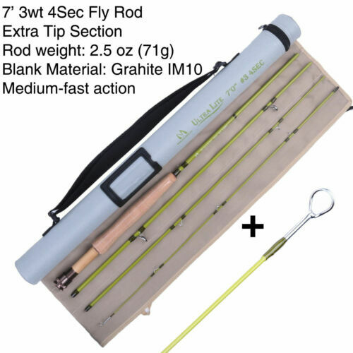 Ultralite canne à pêche Fly Creek 1/2 / 3WT (Graphite IM10) 6 '/6'6 "/7' /7'6" - Picture 14 of 21